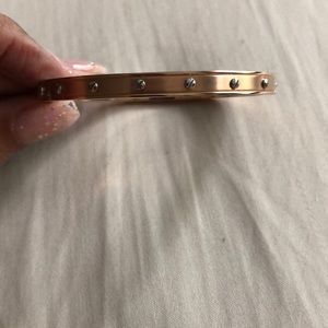 Henri Bendel Brushed Rose Gold Bangle